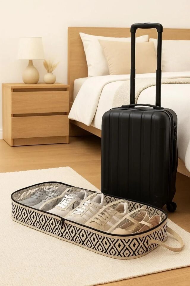 Ayakkabı Hurcu 6 Bölmeli Seyahat Çantası Düzenleyicisi 35*22*40cm