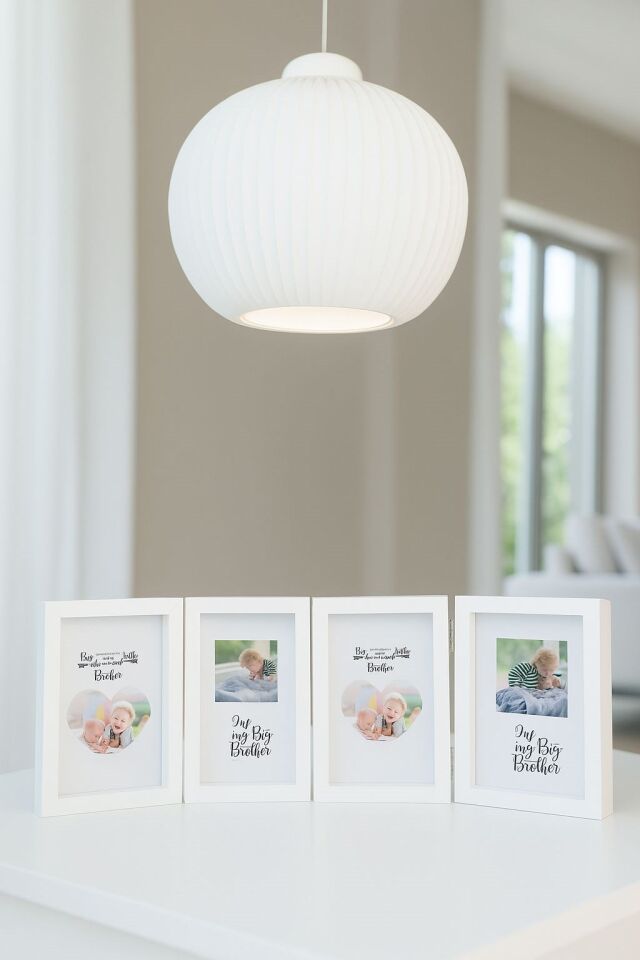 4'lü Dekoratif Beyaz Fotoğraf Çerçevesi 10*15 cm (2)