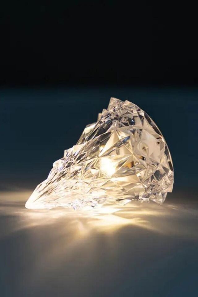 2'li Kristal  Görünümlü Çam Ağacı Led Işık Yılbaşı Süsü