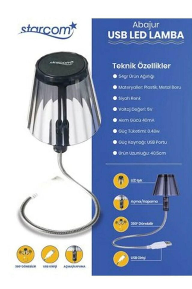 Usb'li Abajur Led Lamba