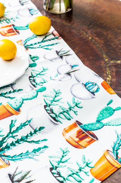 Cactus Duck Keten Runner  40 x 140