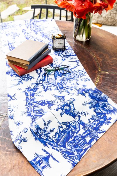 China Blue Oriantel Duck Keten Runner 40 x 140