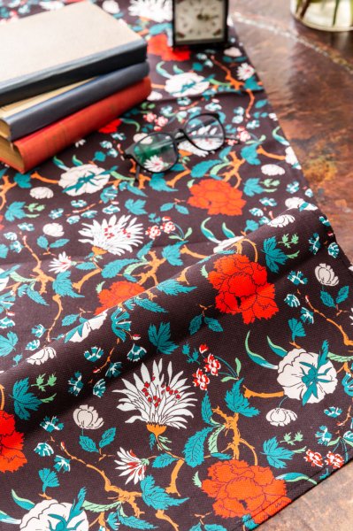 Turkish Garden Duck Keten Runner 40 x 140