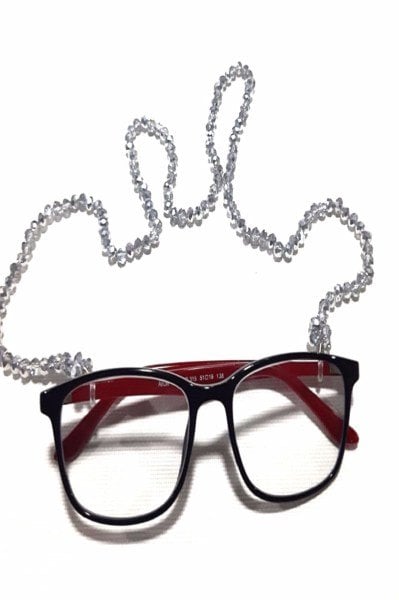 Dekoratif Kristal Gözlük Zinciri