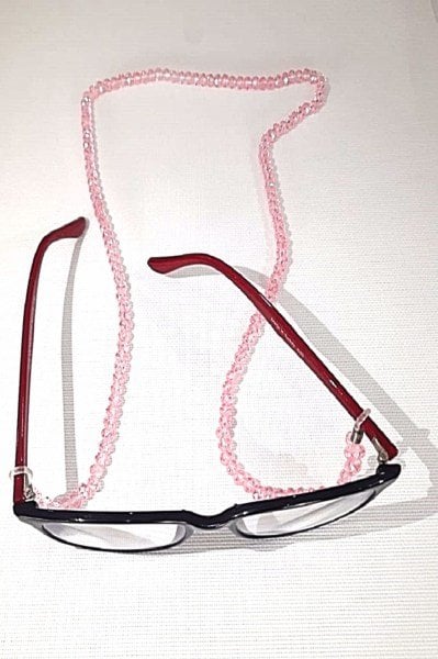 Dekoratif Kristal Gözlük Zinciri