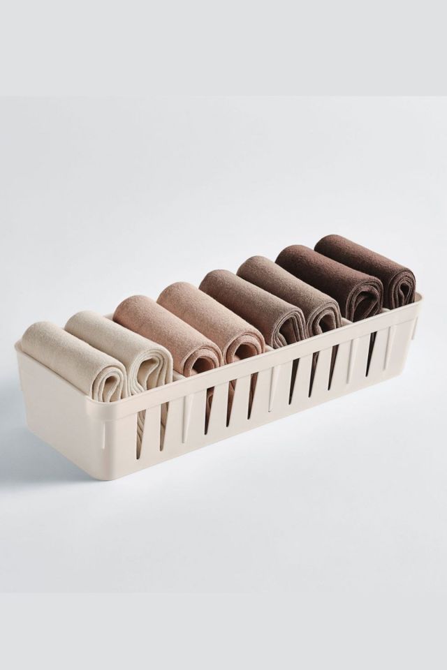 1 Adet Orta Boy Ayarlanabilir Beyaz Plastik Organizer & Çekmece Düzenleyici