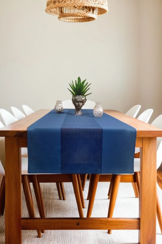 Modern Lazer Kesim Damalı Runner 40*140