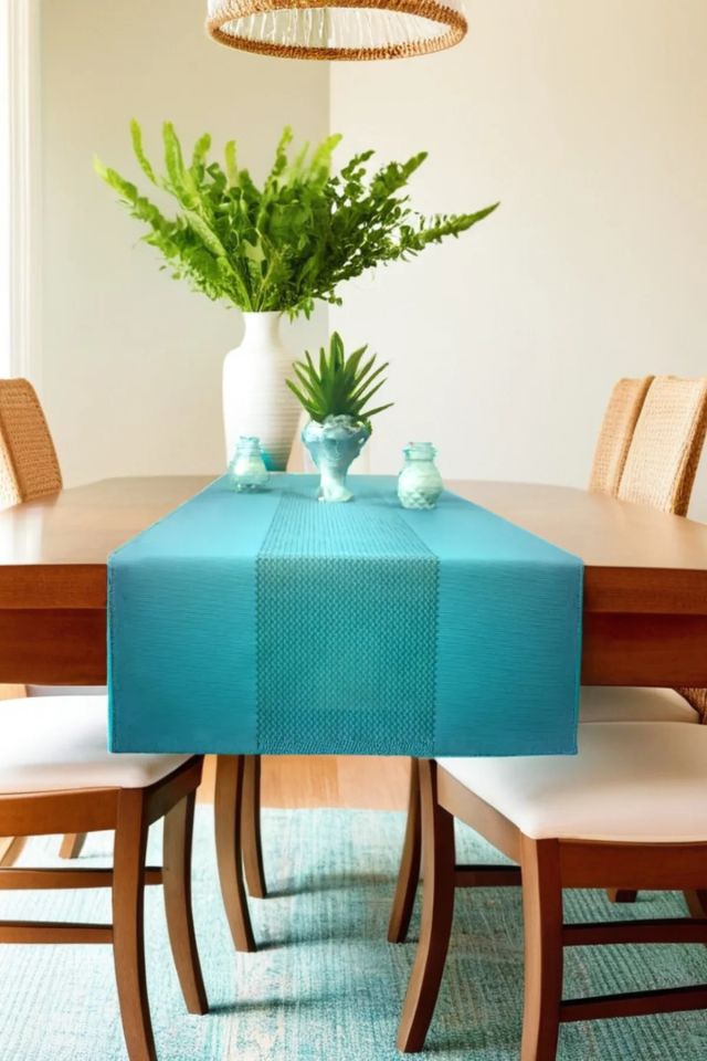 Modern Lazer Kesim Damalı Runner 40*140