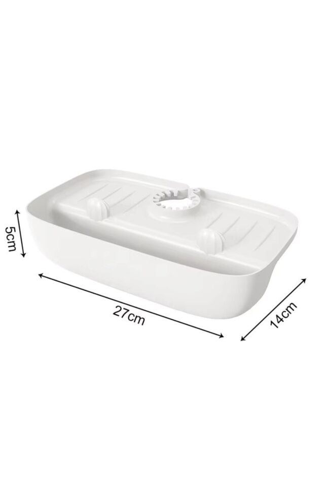 Beyaz Mutfak Banyo Lavabo Düzenleyici Organizer